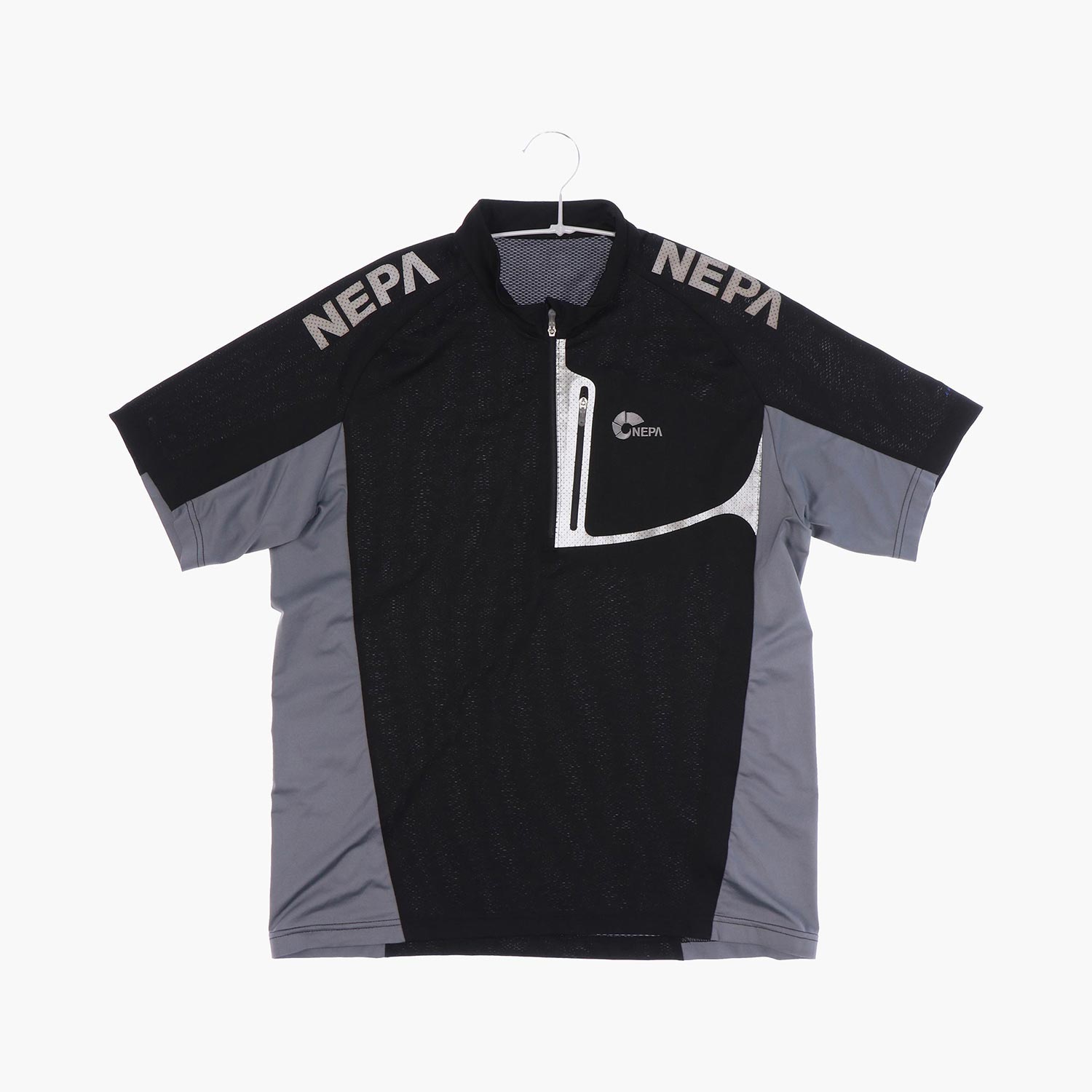 네파 폴리 하프집 스포츠 반팔 티셔츠 남자 XL 빈티지팜